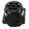 206137-1  Connector 7 (Power) Position Circular Receptacle Housing Panel Mount -