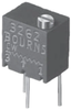 RJR26FX105R  Trimmer Resistors 100ppm 1Mohms 12 Number Turns Through Hole 

