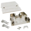 749192-1  Backshell Connector 40 Position Two Piece Silver 180° Shielded

