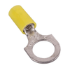 Pack of 26 RC10-14 Nylon Insulated Ring Terminal Bolt Hole 1/4" 12-10AWG Yellow Copper Tin Plated 