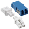 1061261400   Conn Blue LC Adapter Single Mode Duplex F/F Screw ST Panel Mount, in MFG bag.