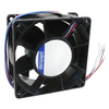 3212J/2H4P  Fan Tubeaxial 12VDC Square - 92mm L x 92mm H Ball 165.0 CFM (4.62m³/min) 4 Wire Leads