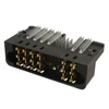 10074864-003LF  Connector Header, 22 Position Male Pins and Blades Through Hole, Right Angle Black Blade Power :Rohs
