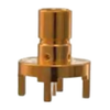 131-8701-201  Conn Mini-SMB 75Ohm Solder ST Thru-Hole RCP Gold, Bulk, RoHS