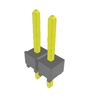 Pack of 2 TSW-102-07-G-S Connector Header Through Hole 2 position 0.100" (2.54mm)