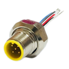 BG19416-C025 1200700008 Micro Change Receptacle 5P Male M12 EXT BPM PG9 25MM #24AWG PVC LEADS, New, Come in MFG Bag\PKG