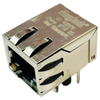 SI-40229   Connector Telephone/Telecom Integrated Magnetics F 8 POS 2.54mm Solder RA Thru-Hole 12 Terminal 1 Port