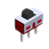 Pack of 2  5MS3S402AM2QES  Slide Switches Slide SPDT switch on-off-on pc thru-hole :RoHS