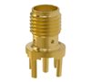 Pack of 2  142-0701-231  SMA Connector Jack, Female Socket 50 Ohms Through Hole Solder
