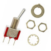 7101SYCQE  Toggle ON-ON SPDT Round Lever PC Pins 5A 120VAC / 2A 250VAC 28VDC PC Mount with Threads