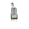 M2022BB1W03-RO  Toggle Switch DPDT Panel Mount M2022BB1W03