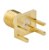132255-11 SMA Connector Receptacle, Female Socket 50 Ohms Board Edge, End Launch Solder :RoHS