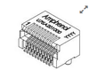 UE76-A20-5000T Connector Receptacle 20 Position SFP+ Solder Surface Mount, Right Angle :RoHS, Cut Tape