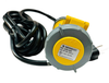 ME320C4W Pin and sleeve watertight connector, 20A, 2 poles, 1 phase 125VAC, NEMA 4X, With cord.