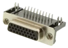 5748481-5 Conn, D-Sub, PCB Socket, 26Pos, RTAng, HD-20Series, 28-22AWG, Front Metal Shell,