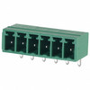 1803316 Connector 6 Position Terminal Block Header, Male Pins, Shrouded (4 Side) 0.150" (3.81mm) 90°, Right Angle Through Hole : RoHS