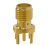 142-0701-201 SMA Connector Jack, Female Socket 50 Ohms Through Hole Solder
