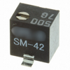 Pack of 2 SM-42TX500 Trimmer 50 OHM 0.25W GW Top ADJ :RoHS, Cut Tape