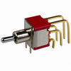 7201MD9AV2BE Switch Toggle DPDT 0.4VA 20V DPDT Through Hole, Right Angle, Vertical