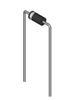 Pack of 10 1N4731ATR Diode Zener 4.3V 1W 5% DO41 Through Hole :RoHS , Cut Tape , 1N4731A