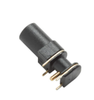 Pack of 2 73099-0 Banana Jack Connector Standard Banana Solder Black R/A 4MM, RoHs , Bulk