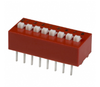 78B08S Dip Switch SPST 8 Position Through Hole Slide (Standard) Actuator 150mA 30VDC