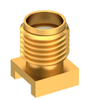 9650-1113-005 SMA Connector Jack, Female Socket 50 Ohms Surface Mount Solder, RoHs