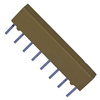 Pack of 5 4308R-102-681 Resistor 680 Ohm ±2% 300mW Power Per Element Isolated 4 Network/Array ±100ppm/°C 8-SIP : RoHS