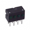 555-4303 LED CBI 2MM Quad Green RA