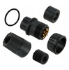 3282-9PG-315 Connector Circular Plug 9P Gold SLDR Cup