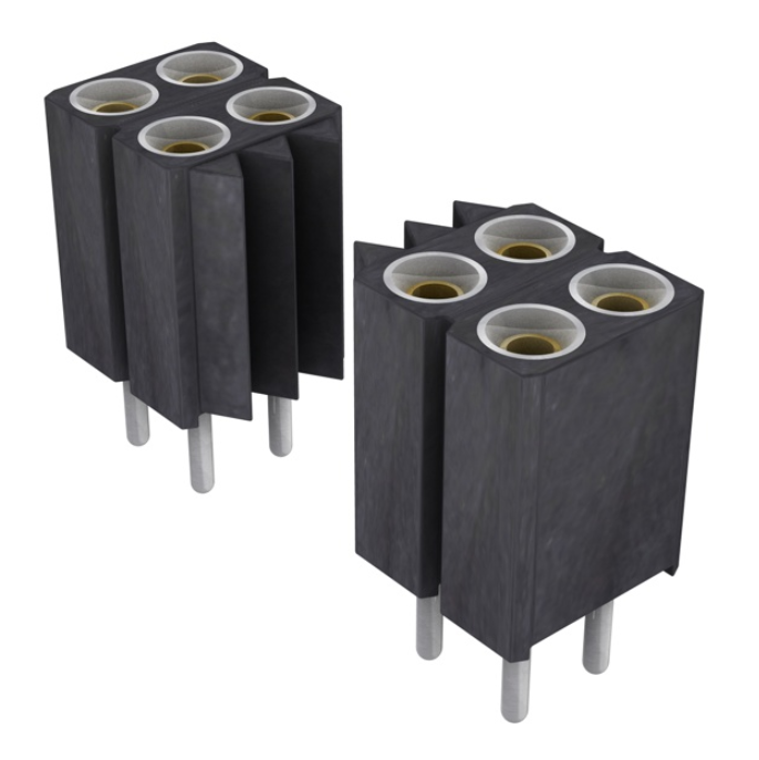 Pack of 4 803-87-020-10-001101 Connector Socket 20 Position 2.54mmThrough Hole Gold, RoHs