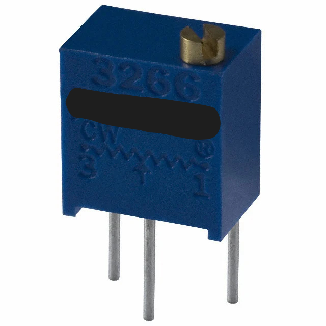 3266W-1-501 Trimmer 500 OHM 0.25W PC Pin Top