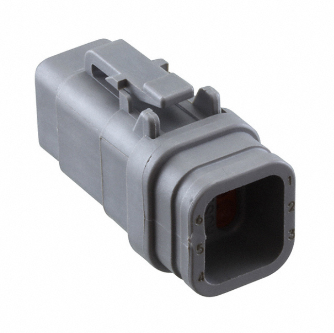 Pak of 3 DTM06-6S-E007 Connectors 6 Rectangular Housings Plug, RoHs
