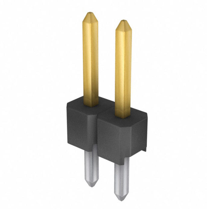 Pack of 10 961102-6404-AR Connector Header Through Hole 2 position 0.100" (2.54mm), RoHs