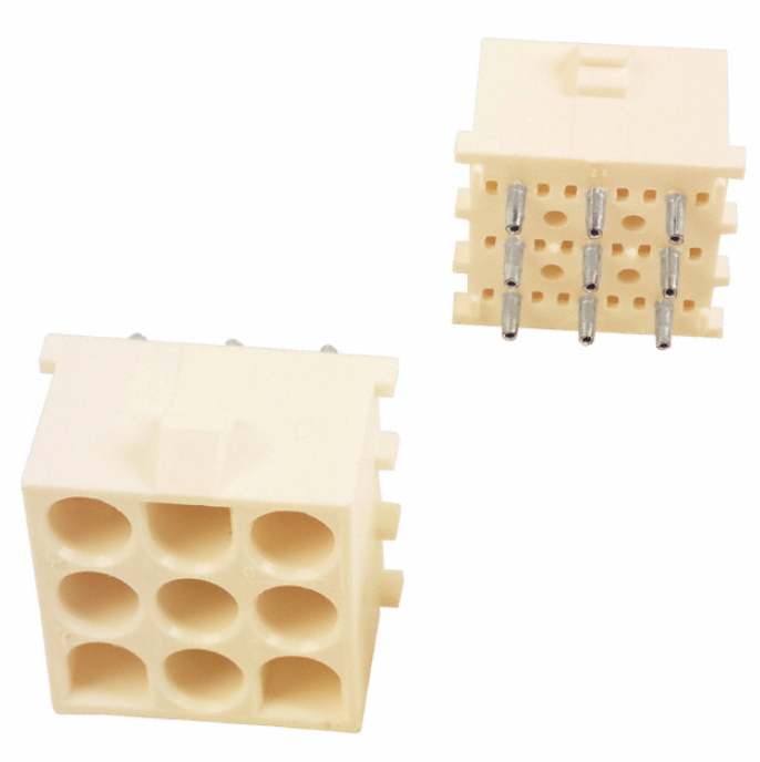 Pack of 2 350432-1 Connector Header Through Hole 9 position 0.250" (6.35mm), RoHs
