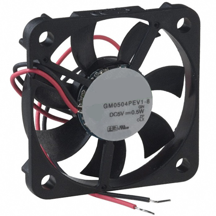 GM0504PEV1-8.GN Fan Tubeaxial 5VDC Square - 40mm L x 40mm H Vapo-Bearing 2 Wire Leads