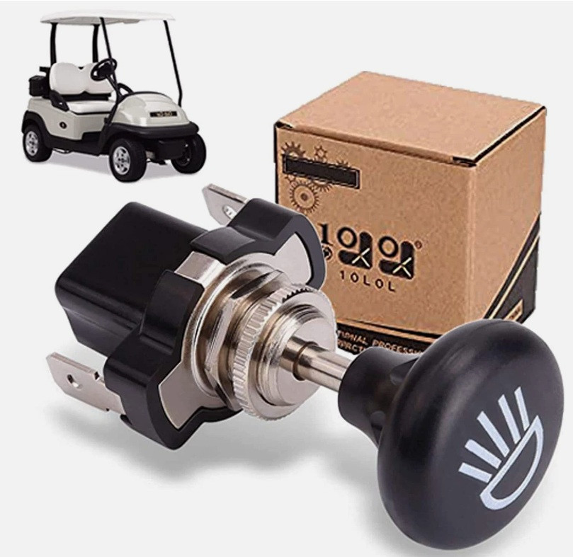 10L0L 12V New For E Z GO Club Car Golf Cart Auto Headlight Push Pull Light Switch