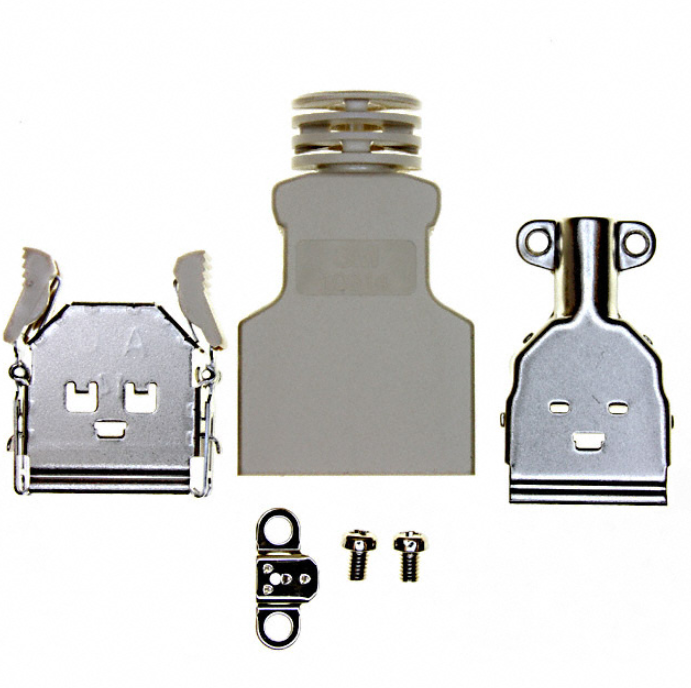 10314-3210-000 Connector Backshell 14POS 180DEG SHLD, Rohs