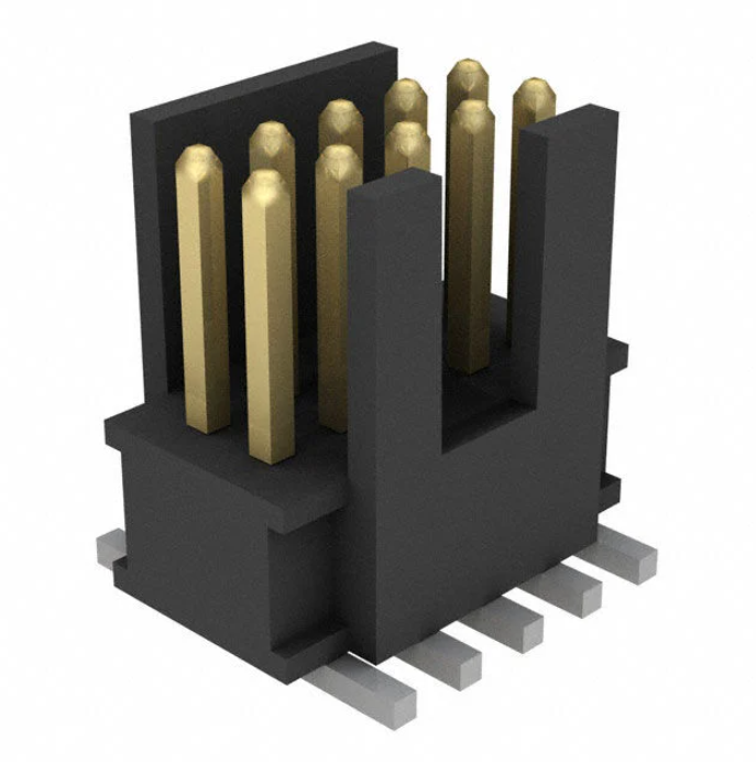 Pack of 2 FTSH-105-01-H-DV-K-P-TR Connector Header Surface Mount 10 position 0.050" (1.27mm), Rohs