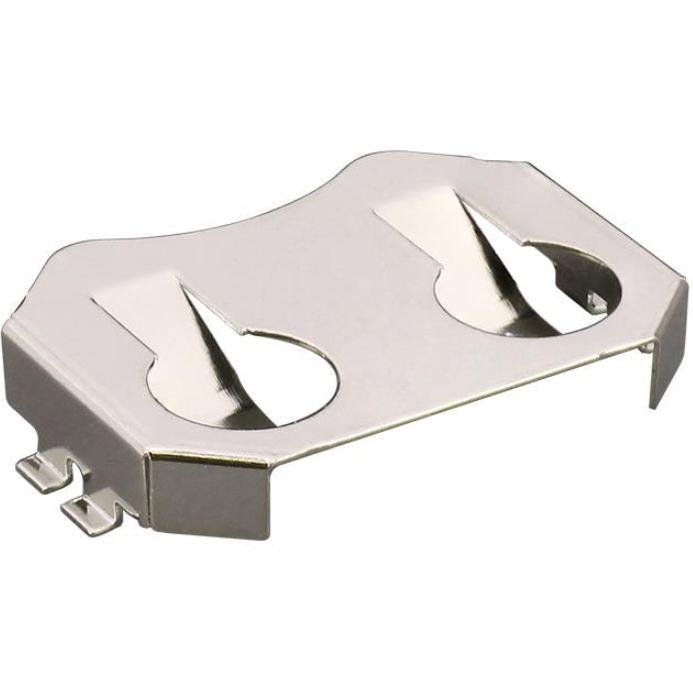 Pack of 10 BAT-HLD-001 Battery Retainer Coin, 20.0mm 1 Cell SMD (SMT) Tab, Rohs