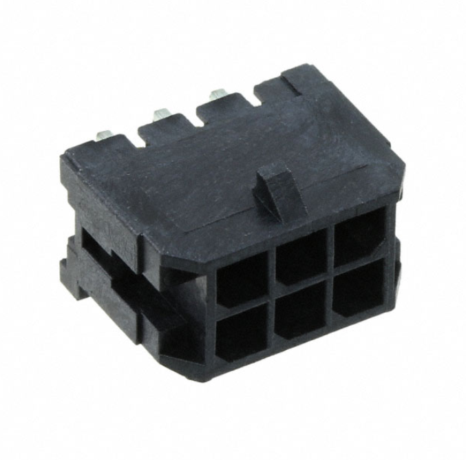 43045-0600 Connector Header Through Hole, Right Angle 6 position 0.118" (3.00mm)