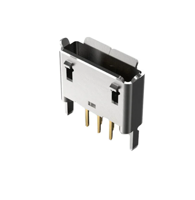 Pack of 4 USB3106-30-0230-A Connector Receptacle Micro Vertical 5 Position Through Hole