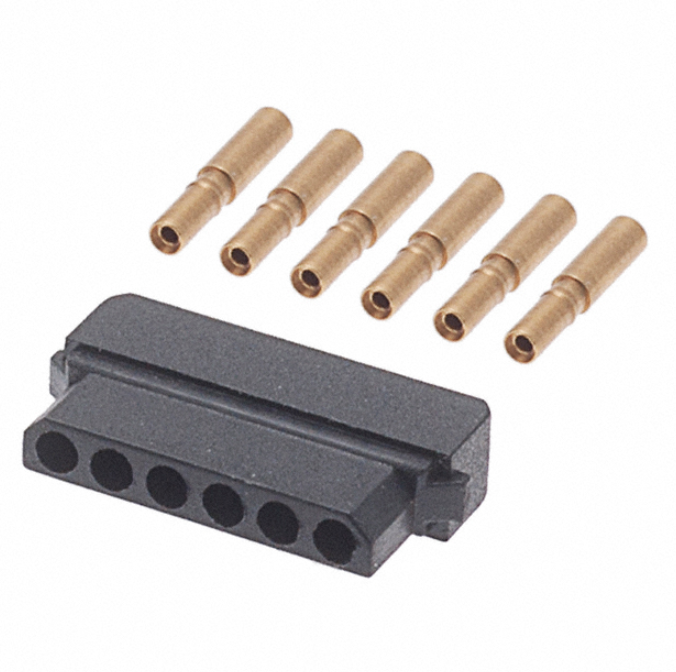 M80-8980605 CONN RCPT 6P Crimp 24-28AWG Gold