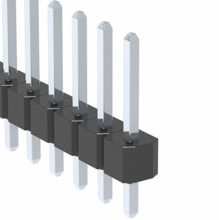 Pack of 4 68000-406HLF CONN HDR VERT 6POS 2.54MM, RoHs