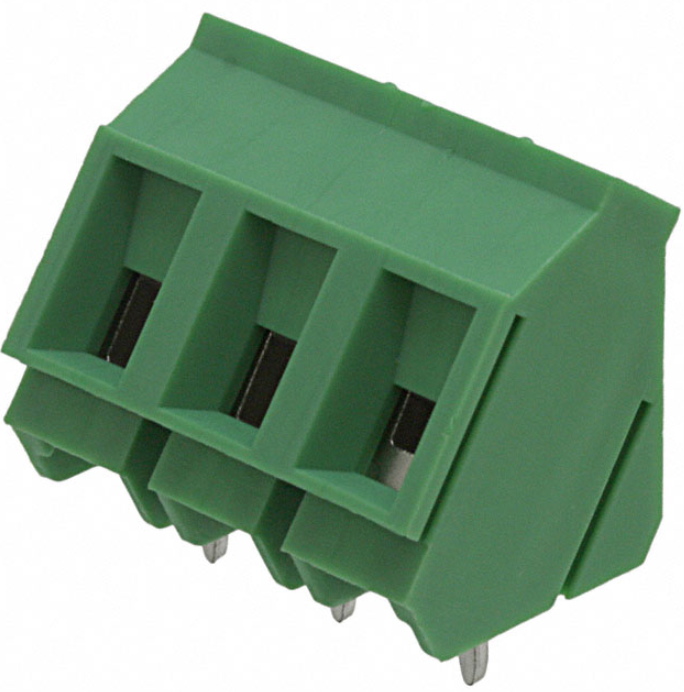 1733732 Connector Terminal Block 3 Position 35DEG 7.62MM PCB, RoHs , GSMKDS3/3-7,62
