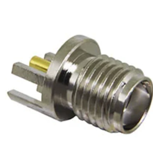 CONSMA003.062 SMA Connector Receptacle, Female Socket 50 Ohms Board Edge, End Launch Solder