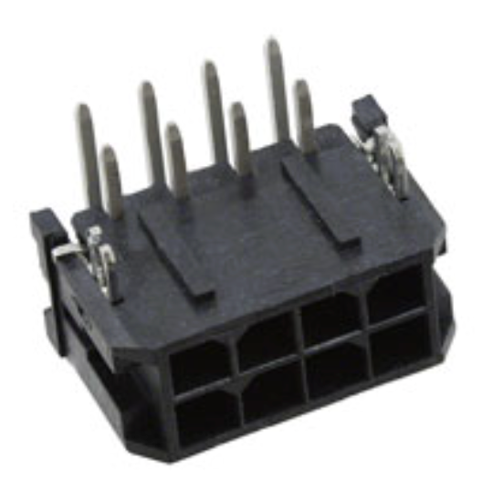 43045-0823 Connector Header Through Hole, Right Angle 8 position 0.118" (3.00mm)