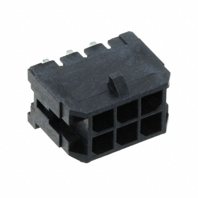 Pack of 4 0430450600 Connector Header Through Hole, Right Angle 6 position 3.00mm