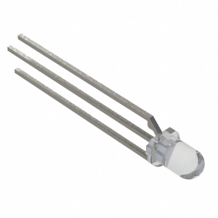 Pack of 10 3BC-3-CA-F LED Red/Green Diffused T-1 T/H Radial - 3 Leads
