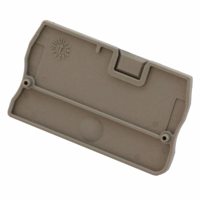 3030417 CONN TERM BLK END Plate Gray , D-ST2.5